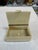 1970s Vintage Faux Marble Lucite Trinket Box With Decorative Stone Accent For Sale - Image 5 of 8