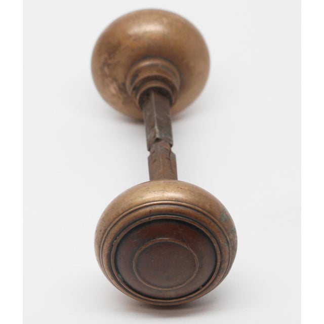 Cast Bronze Concentric Door Knobs For Sale - Image 4 of 4