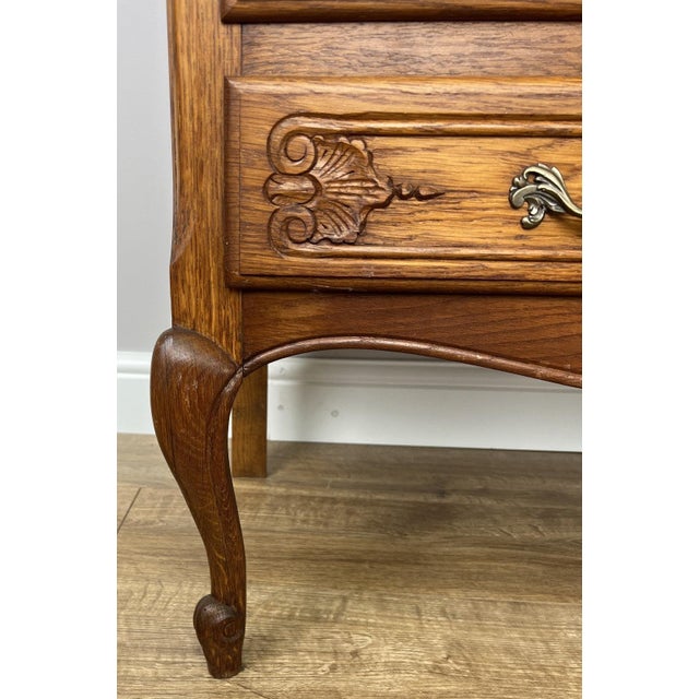 Vintage French Style Secretaire in Oak For Sale - Image 10 of 18