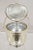 Metal Vintage Wallace Mid Century Modern Silver Plated Hinged Lid Ice Bucket With Glass Liner For Sale - Image 7 of 12