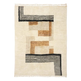 Large Hand-Knotted Wool Premium Rug by Azele Studio For Sale