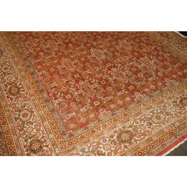 Large Herati Rare Size Persian Mahal Rug no. 10948 For Sale - Image 4 of 16
