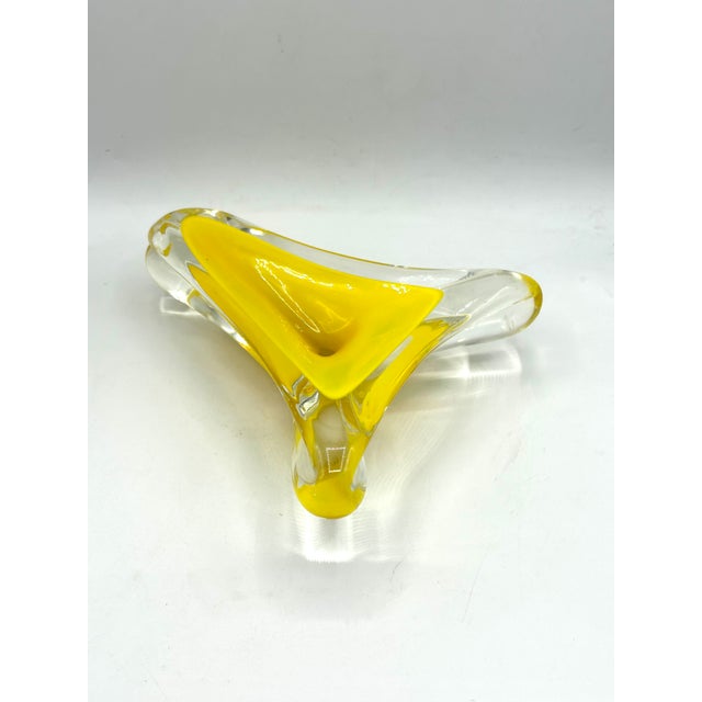 Mid-Century Murano Sommerso Italian Glass Sculptural Catchall For Sale - Image 10 of 13