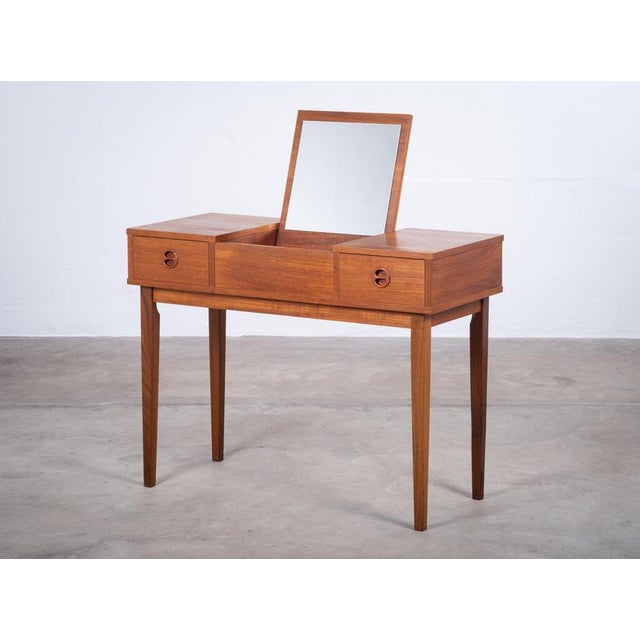 Teak Vanity Table, Denmark, 1960s For Sale - Image 6 of 17