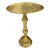 Moroccan Engraved Brass Handmade Side Table For Sale
