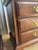 Wood 1970s Pair of Lexington 3-Drawer Cherrywood Oversized Nightstands For Sale - Image 7 of 9