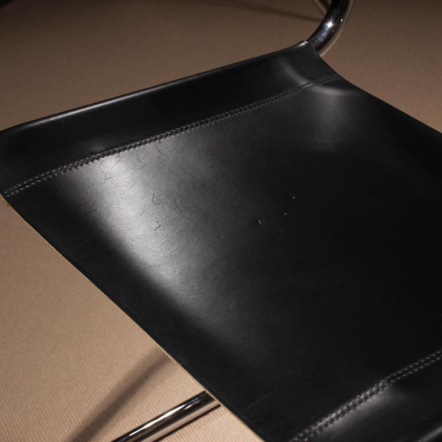Cantilever Chair in Black Leather by Mart Stam for Thonet, Germany, 1926 For Sale - Image 12 of 18
