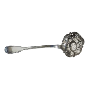 Christofle Silver-Plate Slotted Serving Spoon