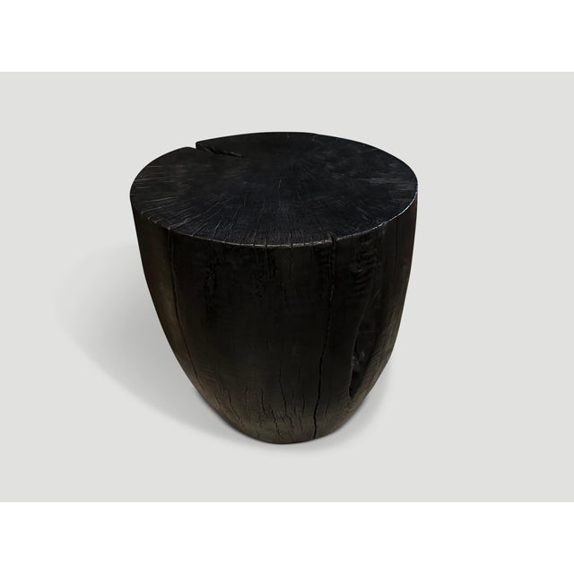 Contemporary Andrianna Shamaris Polished Drum Shape Side Table For Sale - Image 3 of 6