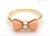 Van Cleef & Arpels Coral Diamond 18k Yellow Gold Bow Design Ring For Sale In New York - Image 6 of 18