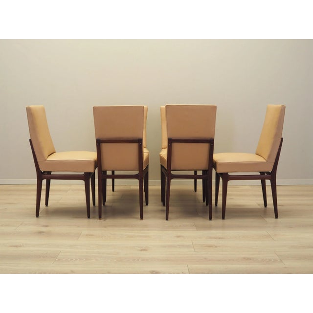 Italian Mahogany Chairs, Italy, 1960s, Set of 6 For Sale - Image 9 of 11
