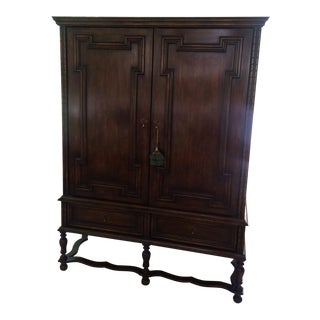 Vintage Traditional Mahogany Armoire For Sale
