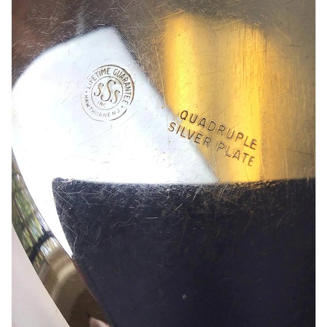 Vintage 1960s Quadruple Silver Plate Nut Dish or Trinket Dish Super shiny and perfect organizer in quadruple silver plate....