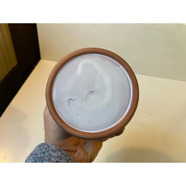 Ceramic Sgraffito Pipe Tobacco Jar in Ceramic from Laholm Studio, Sweden, 1960s For Sale - Image 7 of 10