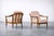Mid-Century German Modern Cherrywood and Pink Upholstered Armchairs from Wilhelm Knoll, 1970s, Set of 2 For Sale - Image 13 of 18