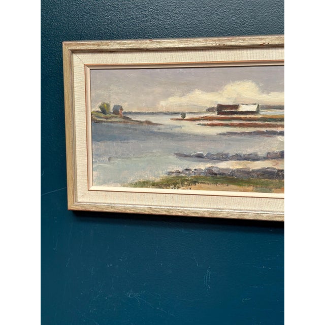 Sven Persson, Hut on the Coast, 1960s, Oil on Canvas, Framed For Sale - Image 7 of 14