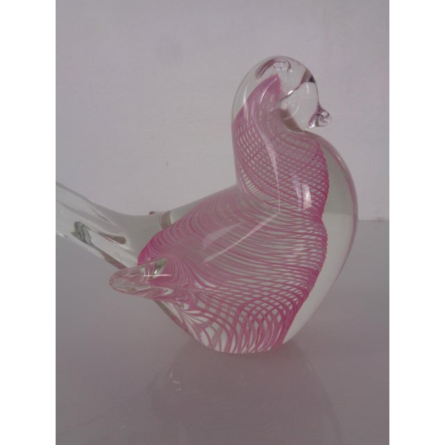 Pink Murano Glass Bird, Italy, 1960s For Sale - Image 14 of 18