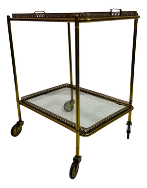 French Brass Drinks Trolley, 1960s