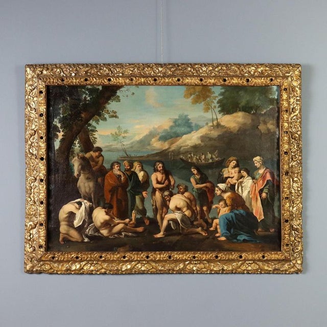 French School, St. John, 18th Century, Oil on Canvas For Sale - Image 13 of 13