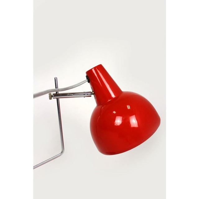 Mid-Century Red Desk Lamp from Lidokov, Former Czechoslovakia, 1960s For Sale - Image 12 of 18