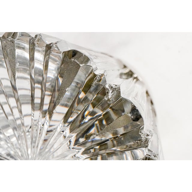 Lovely Victorian Antique Cut Crystal English Sterling Silver Match Holder Home Decor Tobacciana For Sale - Image 13 of 16