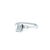 A refined emerald cut diamond ring crafted in 14ct white gold, featuring a striking centre diamond accented by tapered...