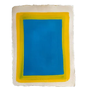 Blue Color Field Oil Painting by Satori Gregorakis.