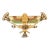 Egyptian Revival Pendant Brooch Pharaoh 18k Yellow Gold Diamond Enamel Art Deco For Sale
