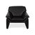 Atlanta Armchair in Black Leather from Lauuser For Sale - Image 9 of 12