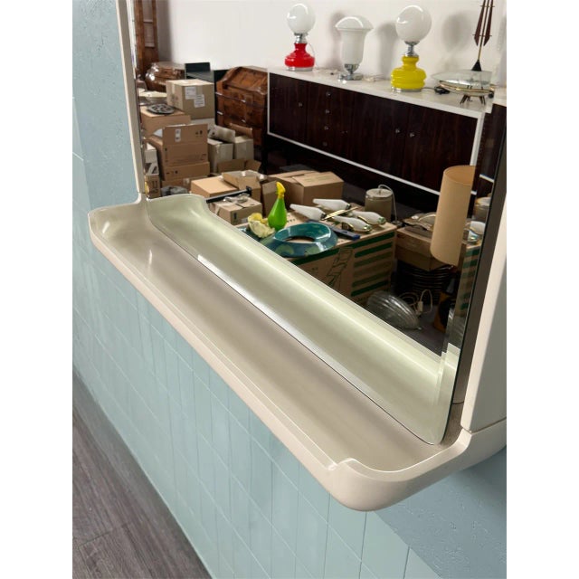 Large Vintage Backlit Mirror, Italy, 1970s For Sale - Image 12 of 16