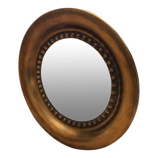 Contemporary Uttermost Tropea Convex Wood Mirror For Sale