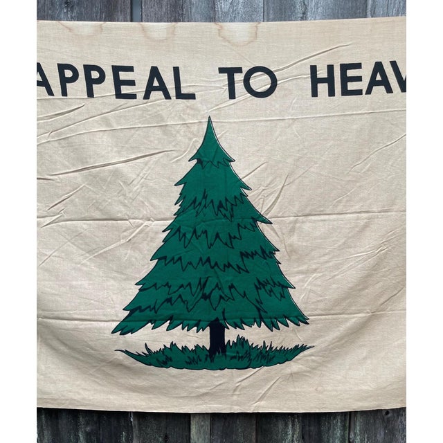 American Scarce! Authentic Vintage American Revolutionary Flag Bicentennial 1976 an Appeal to Heaven 3x5 For Sale - Image 3 of 7