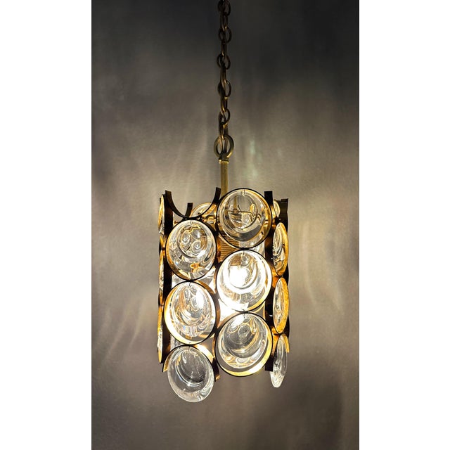Metal Vintage Pendant Lamp from Palwa, 1970s For Sale - Image 7 of 14