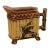 Victorian Majolica Faux Bamboo Creamer Pitcher Songbird Motif Circa 1890 For Sale