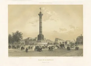 Benoist, Place De La Bastille, 1861, Print
