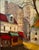 Late 20th Century Late 20th Century Architectural Street Scene in France Acrylic on Canvas Signed Lois Barke For Sale - Image 5 of 6