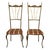 1950s Vintage Chiavari Style Chairs- a Pair For Sale - Image 4 of 4