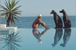 Slim Aarons, Von Pantz Pool, 1985, C-Type Print