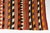 1950s Handwoven Sawtooth Striped Tribal Rug For Sale - Image 4 of 10