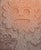 A studio pottery tile by the American artist Mark Bulwinkle (born 1946). This tile depicts the impressed image of a...