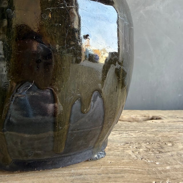 Vintage Style Glazed Oil Pottery #91a For Sale - Image 9 of 10