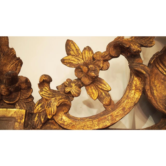Period Louis XVI Mirror With a Shell Cartouche For Sale - Image 9 of 10