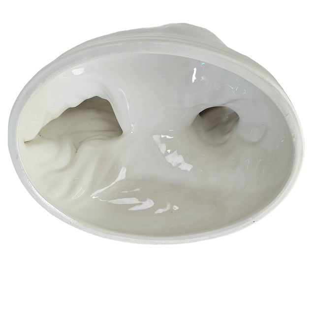 White Carbone Chicken Rooster Large Casserole Dish Lid Farmhouse Decor 14.5 in 96 Oz For Sale - Image 8 of 10