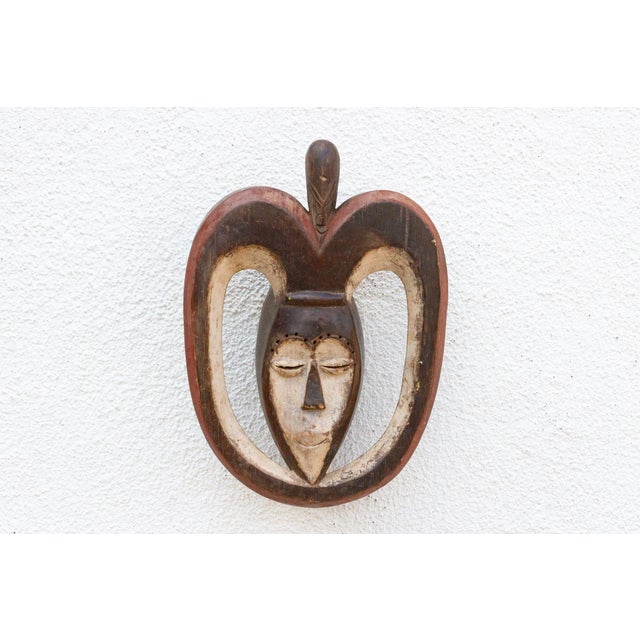 African African Kwele Mask, Heartwood Harmony For Sale - Image 3 of 8