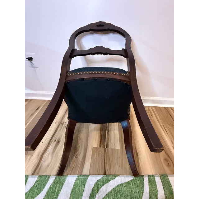 Mid 19th Century Antique Victorian Carved Mahogany Balloon Back Side Chair, Circa 1860 For Sale - Image 5 of 5