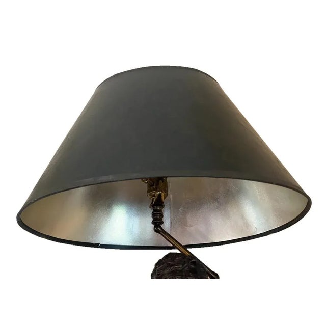 Mid 20th Century Mid 20th Century Bronze Bust Lamp For Sale - Image 5 of 8