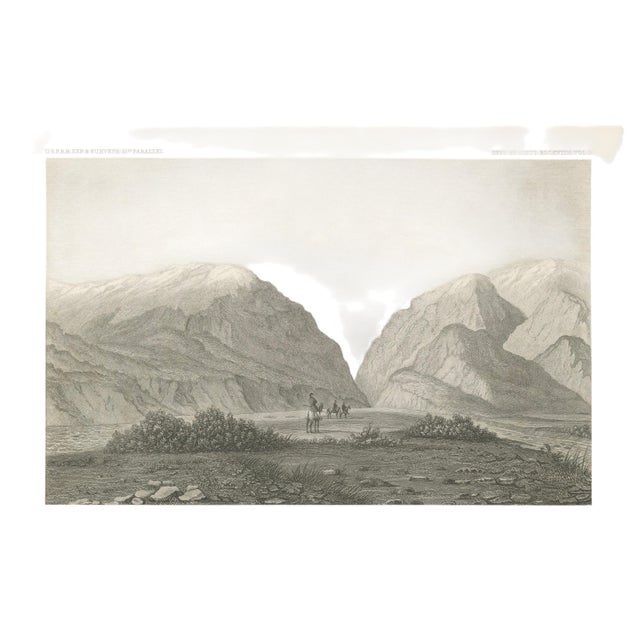 F.W. Egloffstein, Utah Landscape, Weber Canyon & Great Salt Lake Valley, 1861, Print For Sale - Image 4 of 10