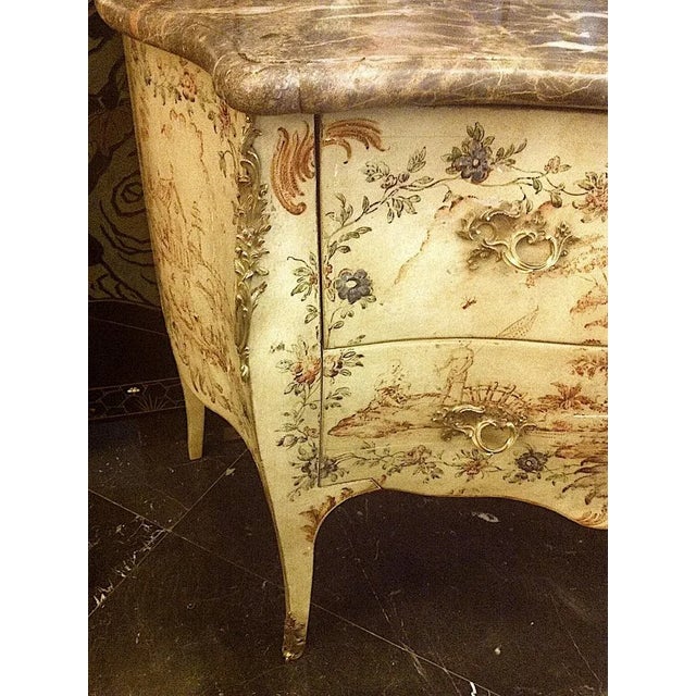Louis XV Genoese Painted Chest of Drawers For Sale - Image 6 of 12