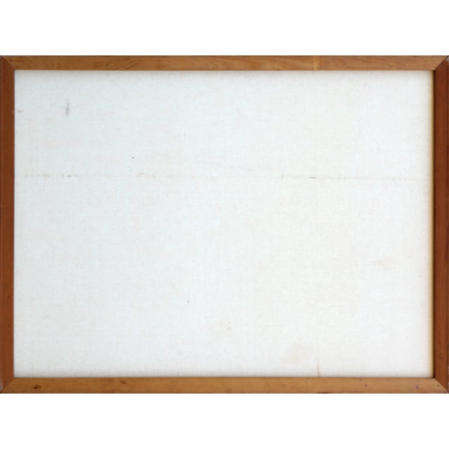 Men Talking at a table, Jalal Gharbi Oil on Canvas Painting For Sale - Image 4 of 5