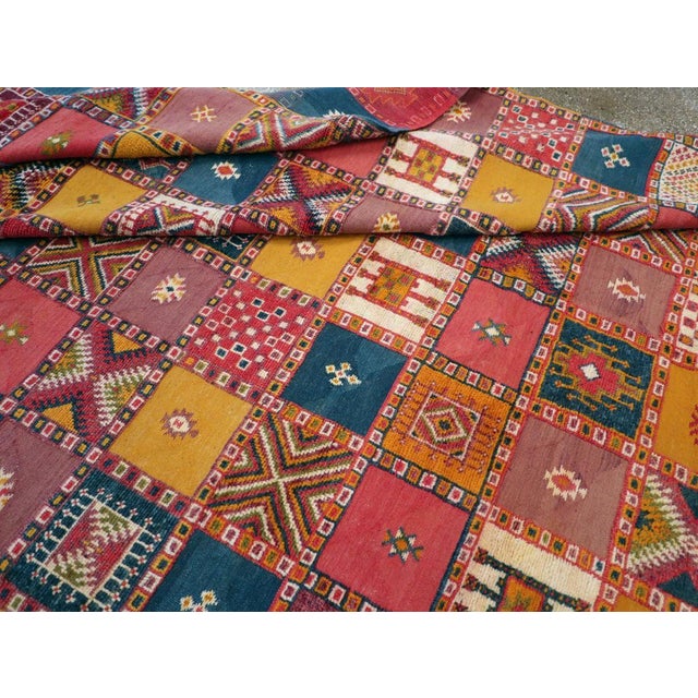 Saffron Galerie Shabab Collection Mid-20th Century Vintage Moroccan Oversize Carpet For Sale - Image 8 of 8